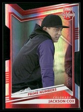Jackson Cox 082/184 2022 Panini Elite Extra Edition Prime Numbers C Die-Cut