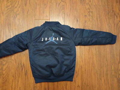 Air Jordan Flight Jacket Bomber Jacket Navy Blue Size 4T