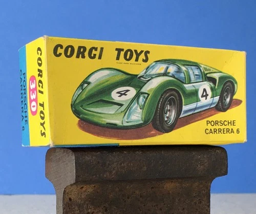 Corgi Toys #330 Porsche Carrera 6 w/box C-6 please read descriptive