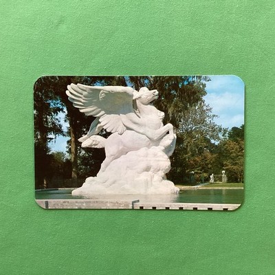 Pegasus, Laura Gardin Fraser Sculptor, Brookgreen Gardens SC Chrome Postcard