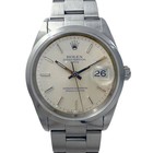 ROLEX Oyster Perpetual Date 15200 Silver Case Size 33mm Used Watch #951730