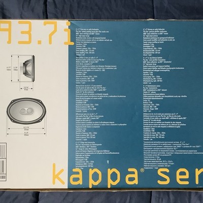 Infinity Kappa 693.7i 3-Way 6x9 Car Audio Speakers 120W RMS with