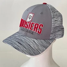 Captivating Indiana University Hoosiers Gray Adjustable Cap Hat - One Size - New