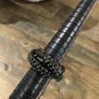 Rarities Carol Brodie Black Spinel Triple Ring 6 — photo 3