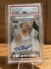 2012 Topps Finest Rookie Autograph #A-RR Ronda Rousey RC Auto PSA 8