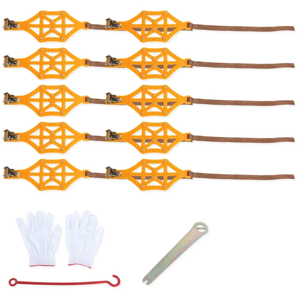 Para Toyota Prius 10 Piezas Rueda Coche Nieve Neumático Cadena Antideslizante Emergencia Invierno Barro Foto 3 de 4