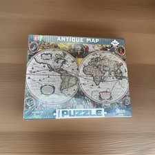Go Antique Map 1000 Piece Jigsaw Puzzle, Ages 12 , Multicolor New
