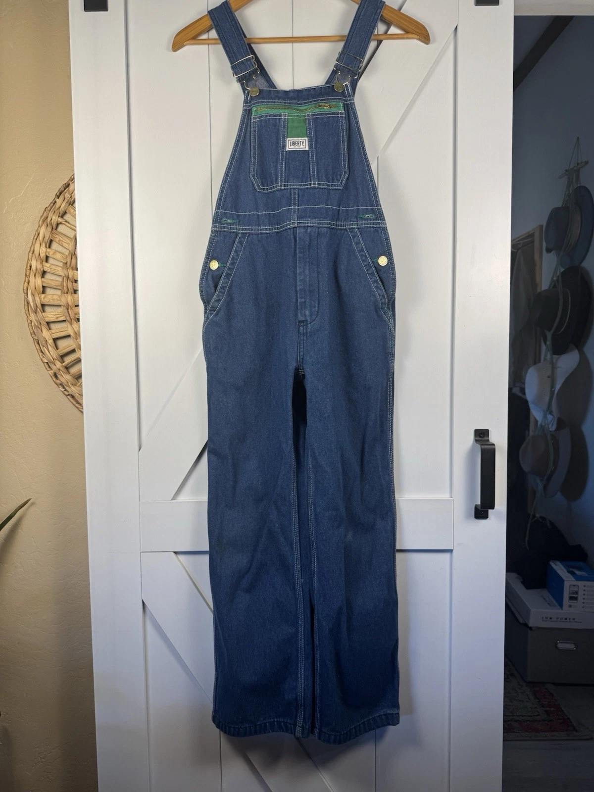 Liberty Denim Overalls Youth 12 Blue Bib Overalls Kids Farm Workwear Cotton