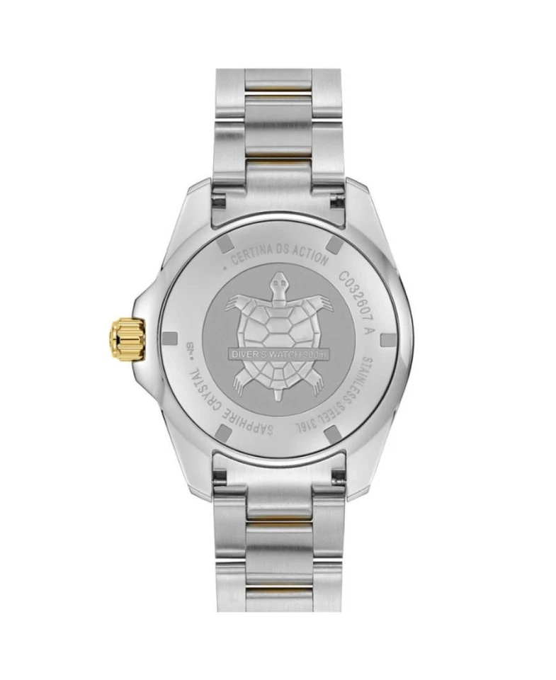 CERTINA Hombres Analógico Automático Informal Reloj Clásico Vestido Esfera Azul Impermeable Rou Foto 2 de 4