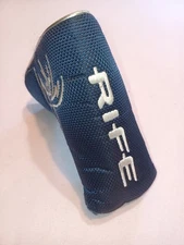 RIFE Blue Blade Putter cover Palm tree silver edging