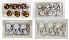 Bird and Flowers Round Shower Curtain Hooks - New - Shower Curtain Rings