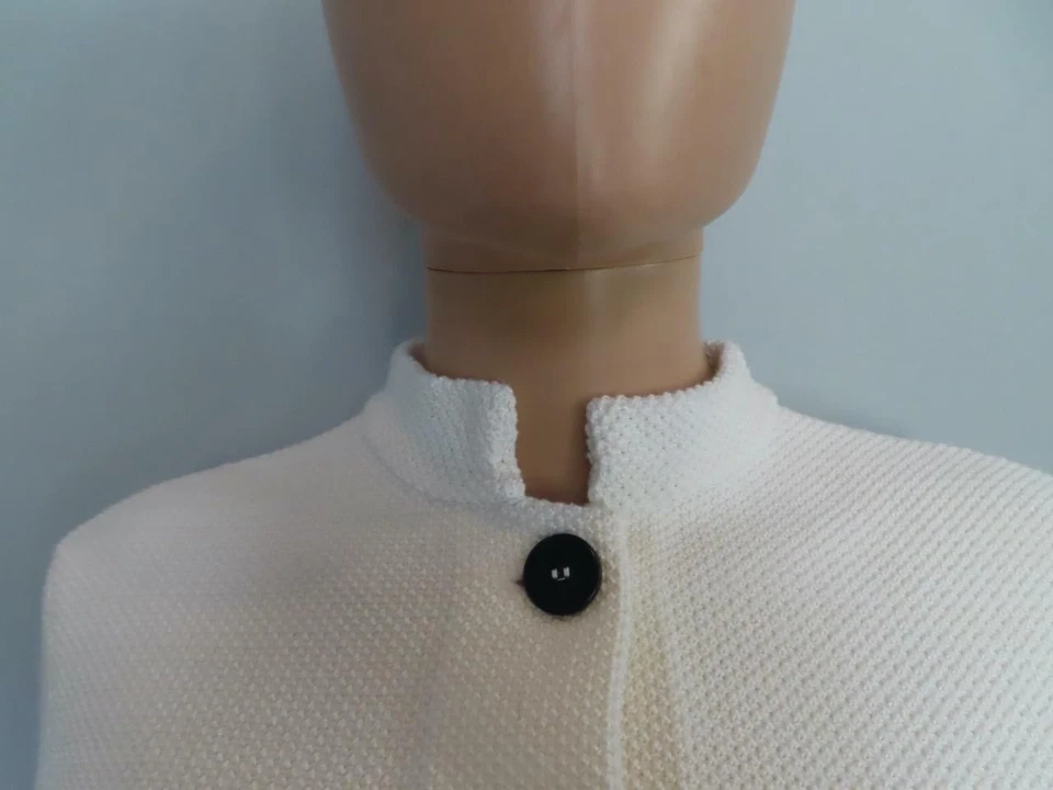 Blazer Christian Dior Crudo/Negro Rayas Logo Banda Manga Corta Nuevo con Etiquetas F 36/US 4 Foto 4 de 4