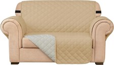 SUBRTEX Sofa Slipcover Reversible Chair Cover Quilted Couch Cover Furniture Prot
