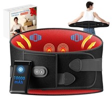 Heating Pad for Back - Lower Back Massager with 3 Heat 3 Vibration, 10000mAh