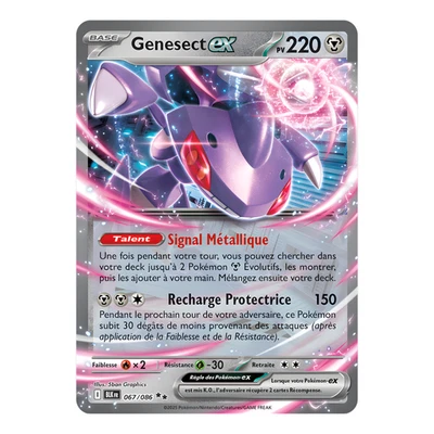 Genesect EX 067/086 🇫🇷 Carte Pokémon EV10.5 Foudre Noire Écarlate Violet NM - Photo 1/4