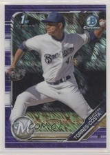 2019 Bowman Chrome Prospects Purple Shimmer Refractor Quintin Torres-Costa 3wu