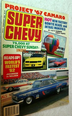 Super Chevy Magazine Feb 1988  Project '67 Camaro   Chevy Super Sunday