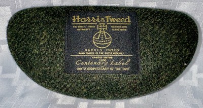 Rare Harris Tweed Glasses Case- Limited Edition 2010 Centenary Label  The Org 