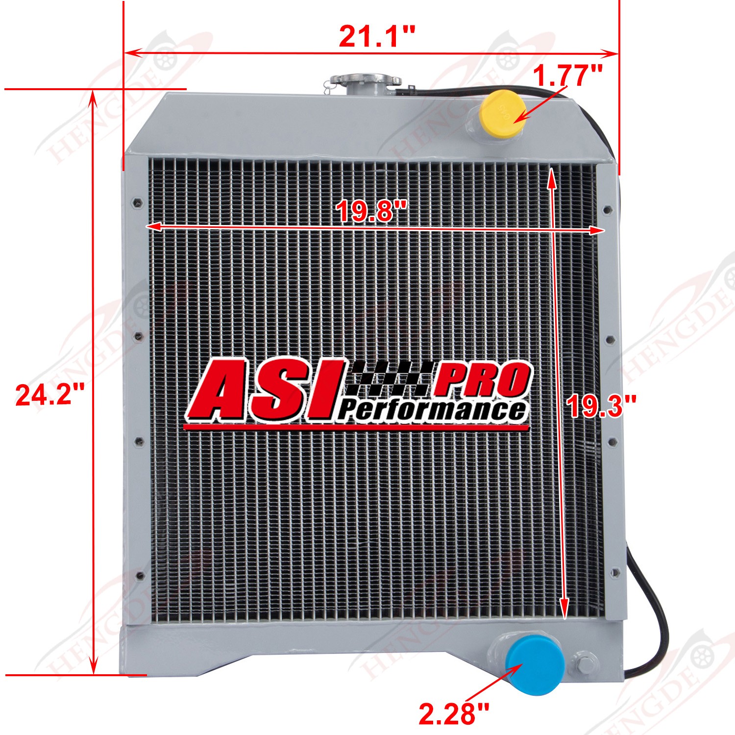 3 Row Radiator Fit Case IH International 5120 5130 5140 5220 5230 5250 104753A2
