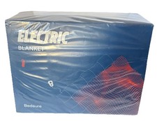 Bedsure Striped Flannel Electric Heated Blanket Size 72 X 84 Inches