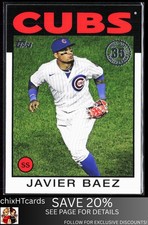Javier Baez 2021 Topps 1986 Baseball 35th Anniversary (Series 1) Chicago Cubs