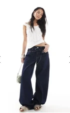 Levi's  Premium Xl Baggy Straight Women's Jeans Size:W25 X L31 Color: Dark Blue