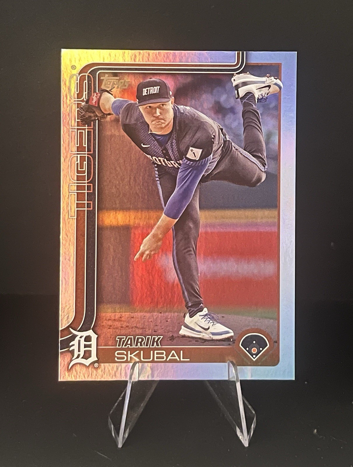 2025 Topps Series 1 Tarik Skubal Rainbow Foil SP Detroit Tigers