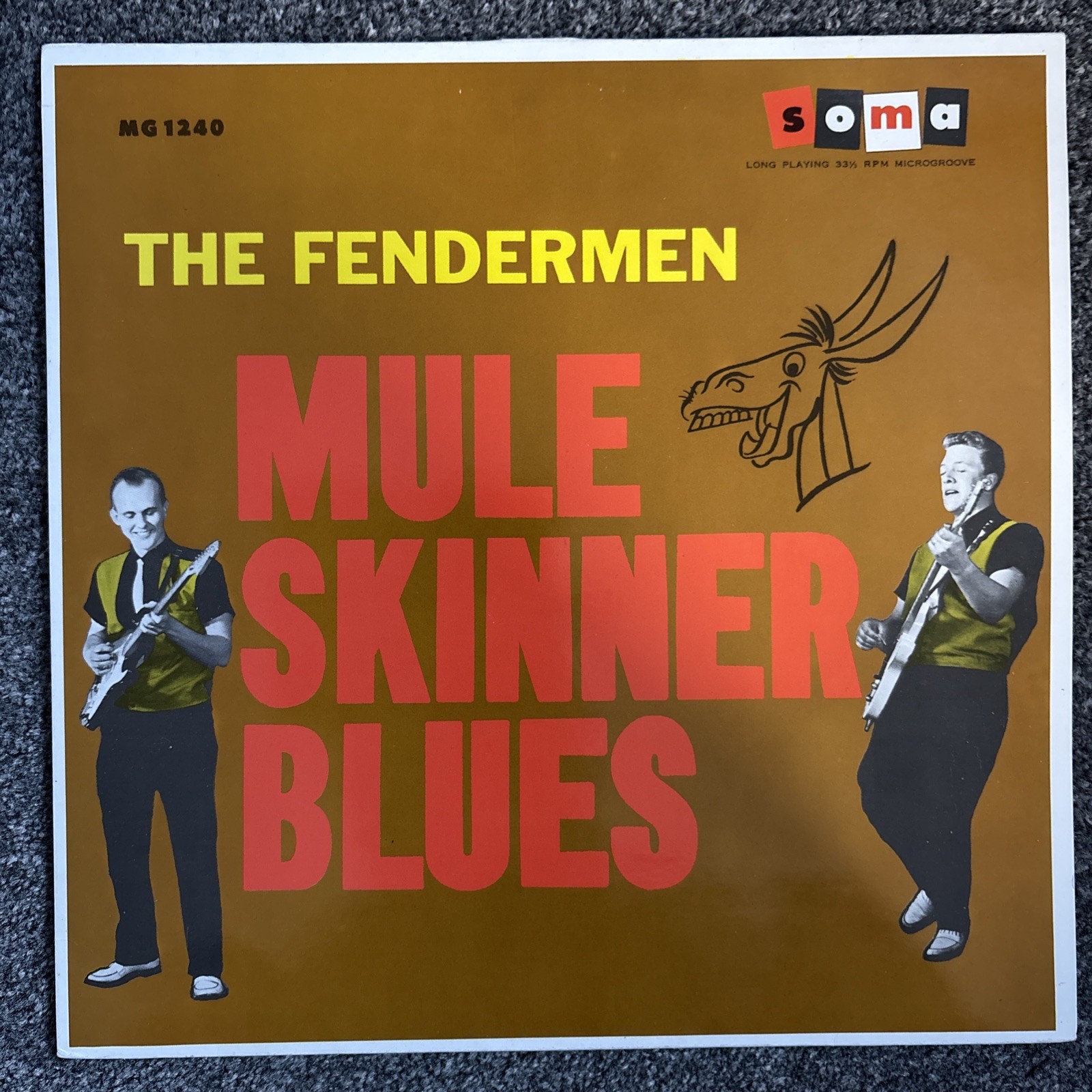 THE FENDERMEN - Mule Skinner Blues - LP Record - Soma Records-MG 1240-Rockabilly