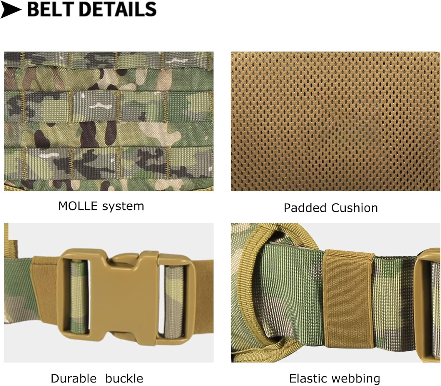 YAKEDA Battle Belts 5 in 1 Duty Belts Law Enforcement Tactical Duty Padded Belts