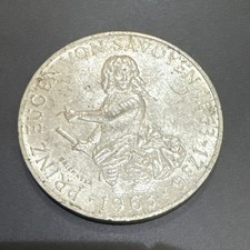 1963 🇦🇹 Austria 25 Schilling Silver Prince Eugene .800 Fine Higher Grade