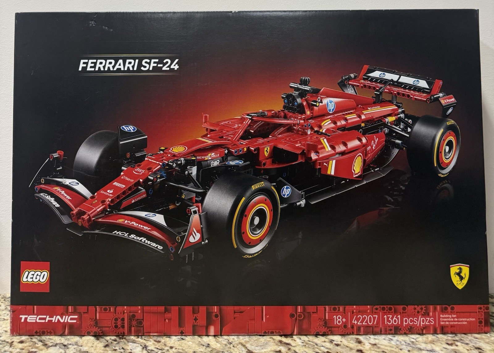 LEGO Technic Ferrari SF-24 F1 Model Car Kit - Building Set for Adults,  “GV”