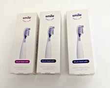 Lot of 3 Smile Direct Club Toothbrush Brush Head Refill New Sealed