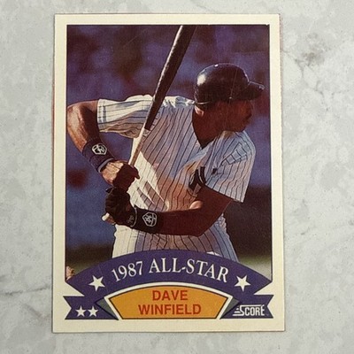 1988 Score Box Bottom All-Star Box Bottoms Dave Winfield #8 HOF - 8 Of 18
