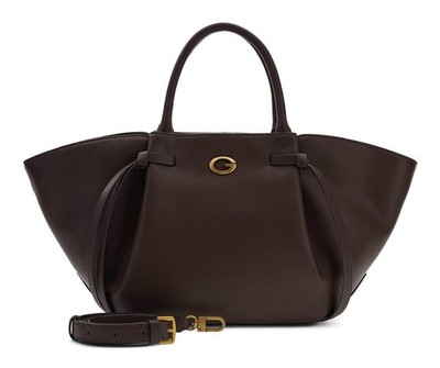 GUESS Allegra Girlfriend Satchel Umhängetasche Tasche Brown dunkelbraun Neu