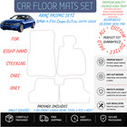 Car Floor Mats For BMW 4-F32Coupe-Ex(2014-20)Black Carpet Auto Liners-Black Trim