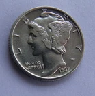 1937  Mercury Dime uncirculated