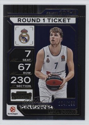 2025-26 Panini Contenders EuroLeague Round 1 Ticket 104/199 Luka Doncic #94 v3r