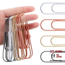 48 Pcs Large Paper Clips - 100mm Metal - Multicolored - 4 Inch