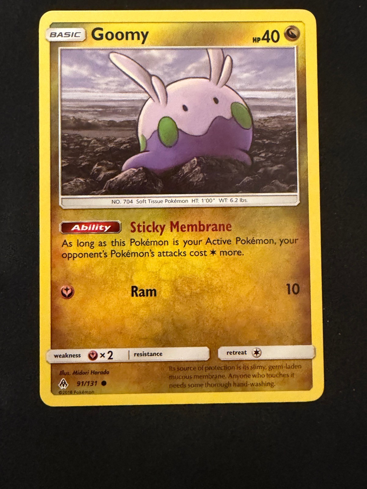 Goomy 91/131 Common Forbidden Light Pokemon Near Mint