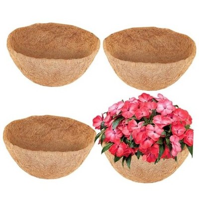 Coco Liners for Planters - Pack 16 Inch Round Hanging Basket Liners, 16inch 4