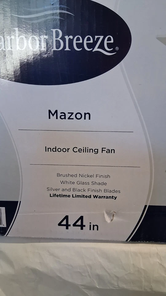 Harbor Breeze Mazon LED Indoor Ceiling Fan (MZ44BNK3) - Image 2 of 4