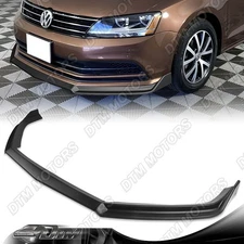 For 15-18 Volkswagen VW Jetta MK6 Matt Black Front Bumper Lip Splitter Spoiler