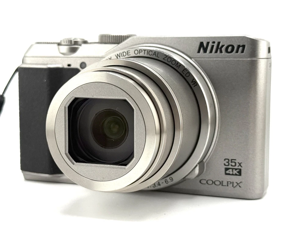 Cámara digital Nikon COOLPIX A900 plateada 20,3 MP WiFi BT 4K 35x zoom probado Foto 3 de 4