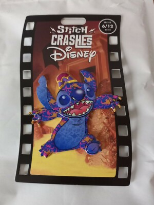 Stitch Crashes Disney Pin 6/12 Parks Aladdin Collectors Limited Ed