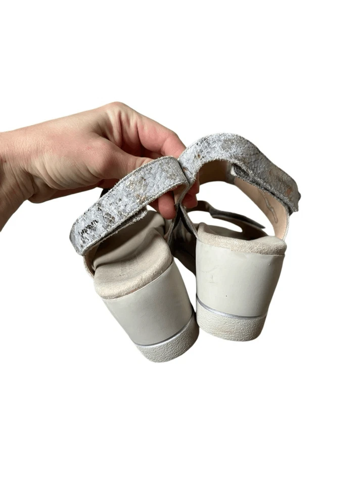 Sandalias Mephisto Engelina para mujer talla EU 40 US 10 gris plata cuero Cloud Boa Foto 4 de 4