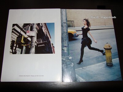 CHANEL 4-Page PRINT AD Fall 2005 DARIA WERBOWY Karl Lagerfeld NEW