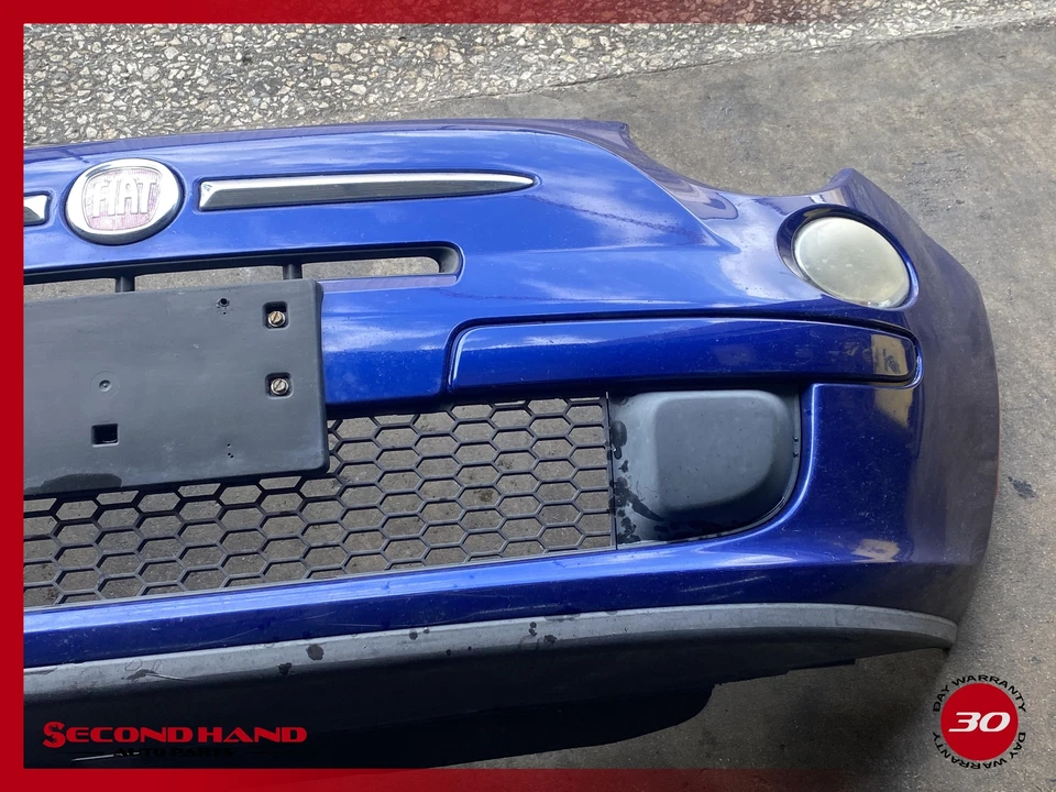 12-15 FIAT 500 POP FRONT BUMPER ASSEMBLY W/ FOG LIGHTS BLUE OEM - Изображение 3 из 4