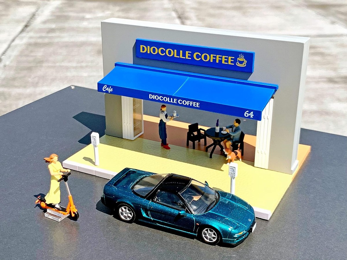 Diocolle 64 1/64# Car Snap 21a SIDEWALK CAFE HND NSX & Accessory