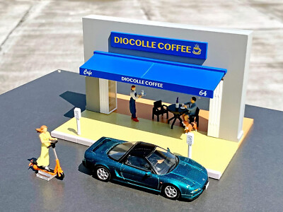 Diocolle 64 1/64# Car Snap 21a SIDEWALK CAFE HND NSX & Accessory