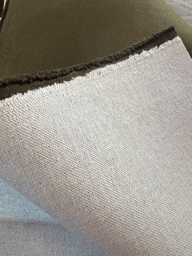 Olive Green Upholstery Fabric Textured & Suede-Like Material W For Furniture Or - Picture 2 of 5